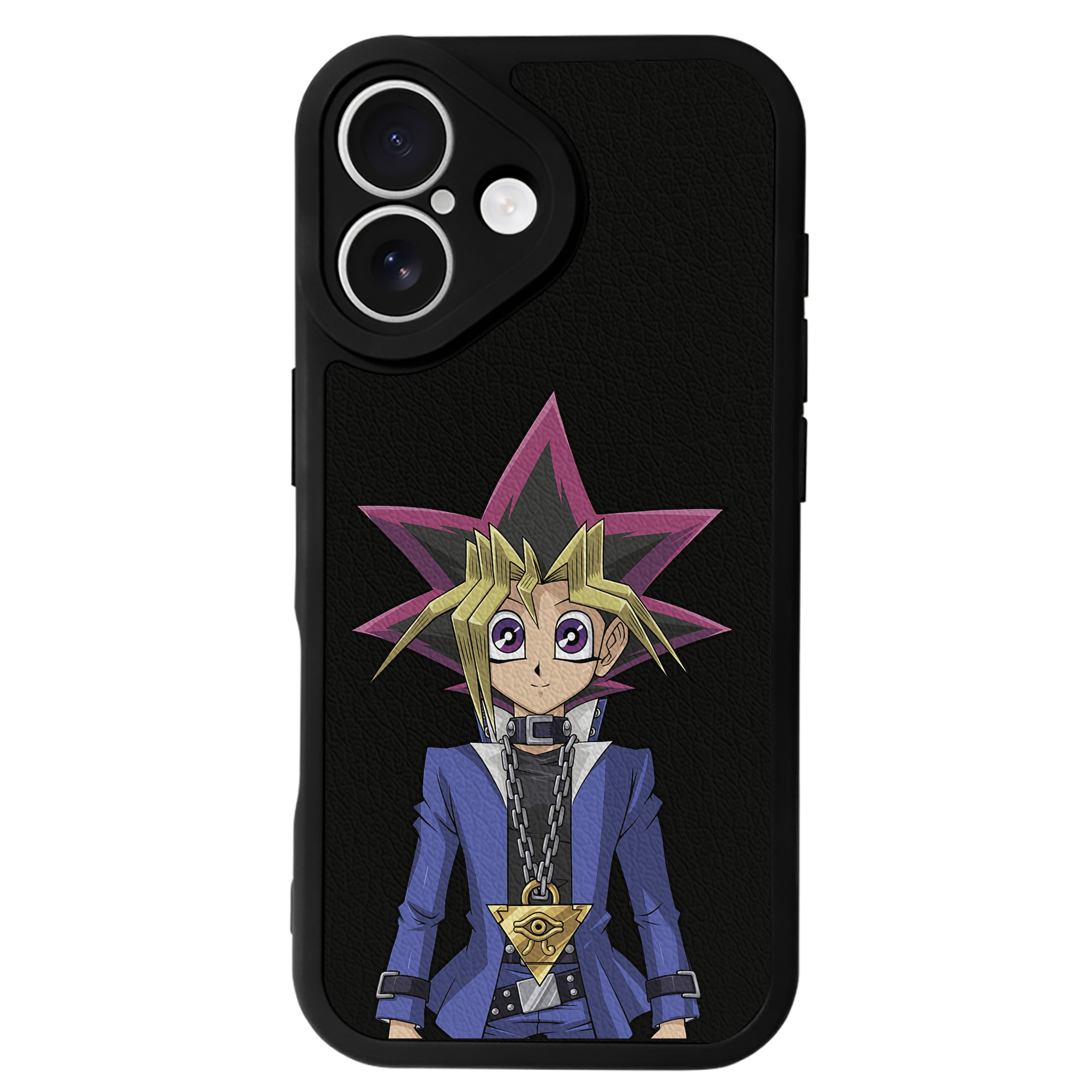 遊☆戯☆王 Yu-Gi-Oh! 【iPhone 16シリーズ対応】シリコンスマホケース（レザー調） 材質：シリコン